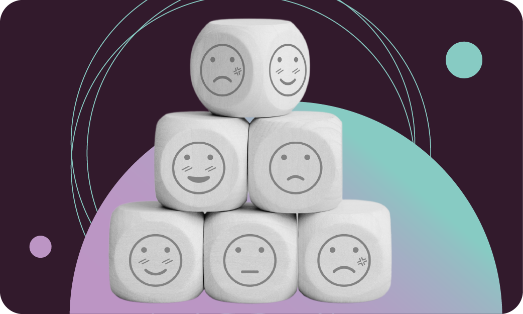 Blocks of happy and sad faces